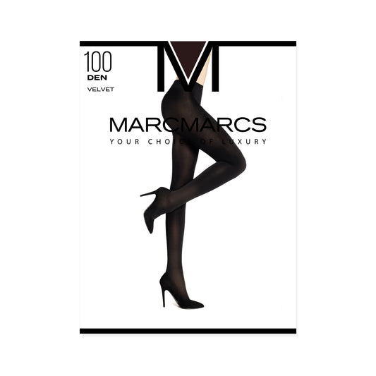 Marcmarcs panty 100 denier Velvet Opaque (Aloe Vera)
