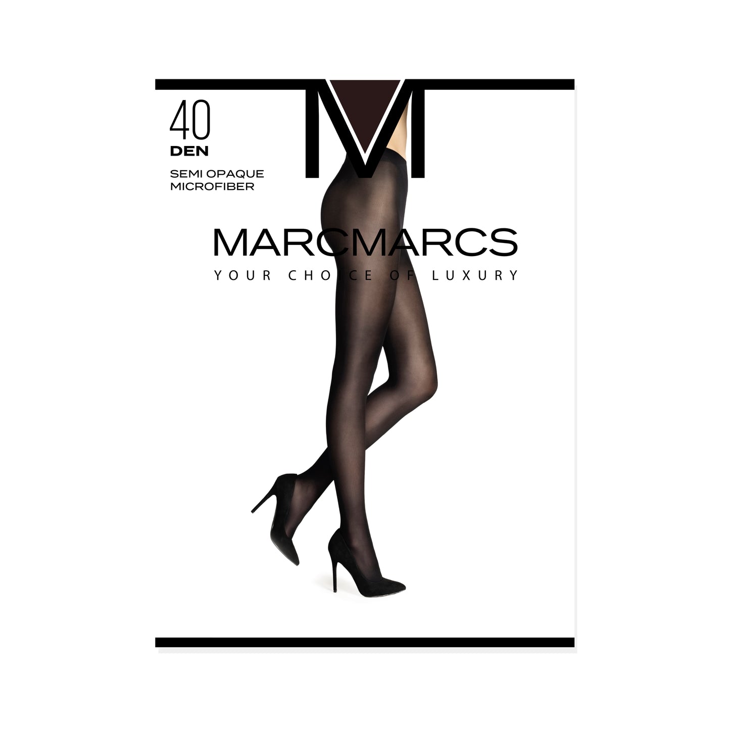Marcmarcs panty`s 40 denier, semi opaque comfort.