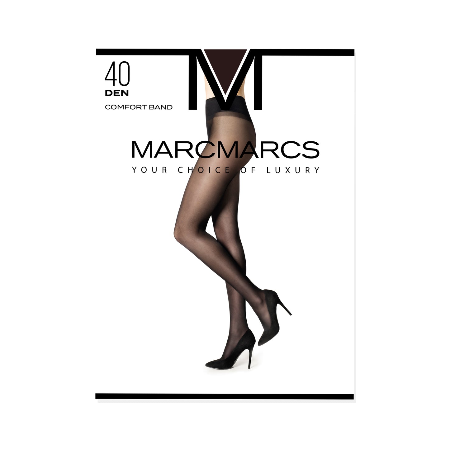 Marcmarcs panty`s 40 denier met comfort band.