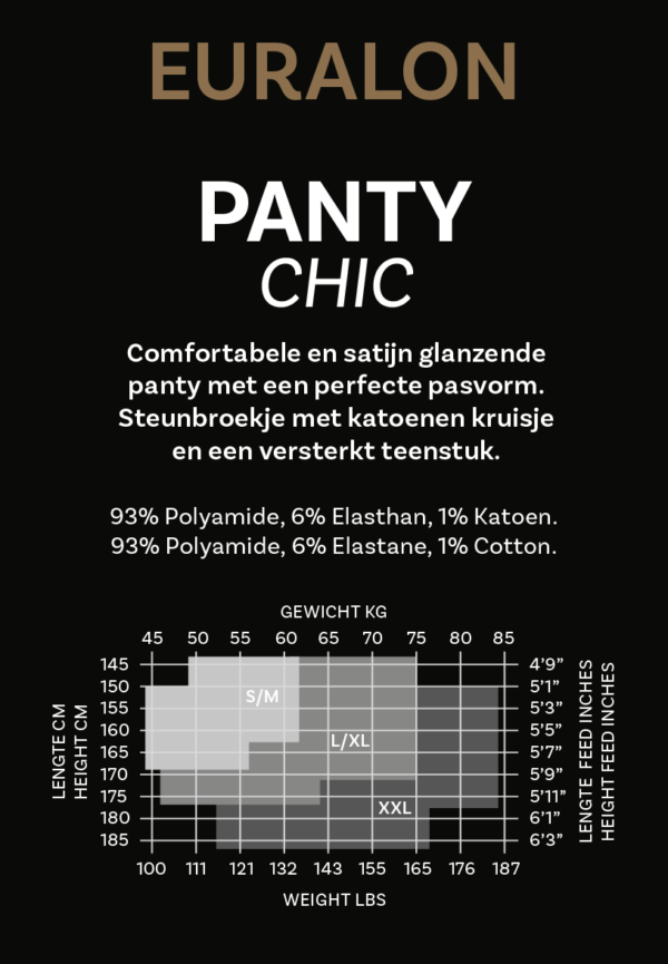 Eureka/Euralon, panty 15 denier CHIC